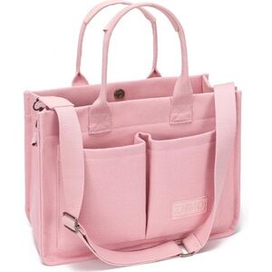 Large Canvas Tote Bag for Women With Pockets Laptop Crossbody Bag Handbag